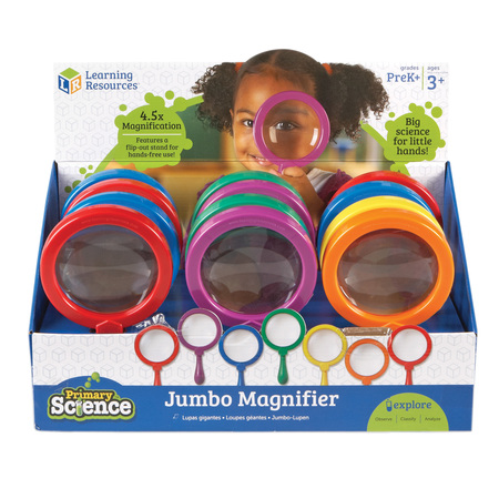 LEARNING RESOURCES Jumbo Magnifiers, PK12 2775